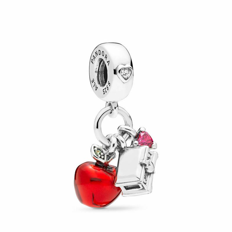 Pandora Australia Disney Snow White’s Apple & Heart Dangle Charm - Sterling Silver | FHLGSB063